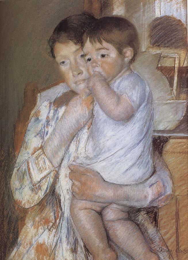 Mary Cassatt Child  in mother-s arm